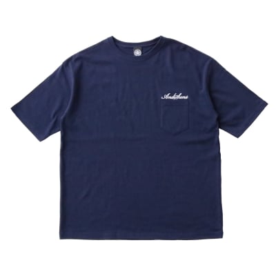 ANDSUNS CLASSIC SUNS BIG TEE ネイビー Lサイズ