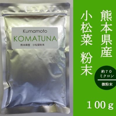 野菜粉末「小松菜」 微粉末(100g) 約70ミクロンパウダー 国産 無添加 #150