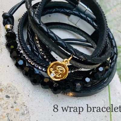 【講師様用】8wrap bracelet 作成キット(ブラック)