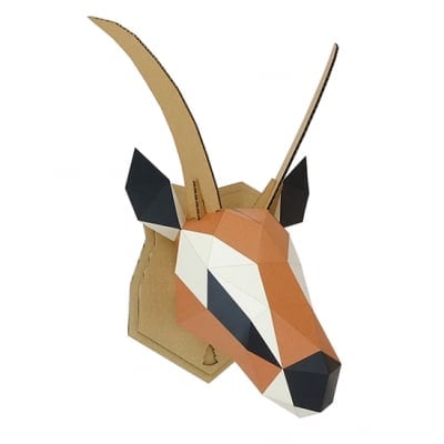【Mサイズ】ペーパークラフト 組み立てるインテリアKAKUKAKU【GAZELLE(ガゼル)】