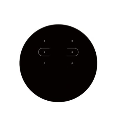 【単価21円】ピアス・イヤリング専用台紙 ブラック 丸型 (No.19-2410)