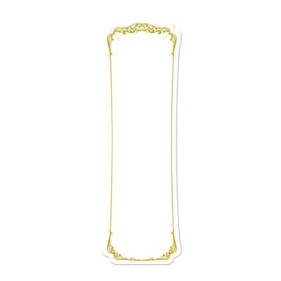 【単価27円】ネックレス専用台紙 ホワイト L (No.19-2672)