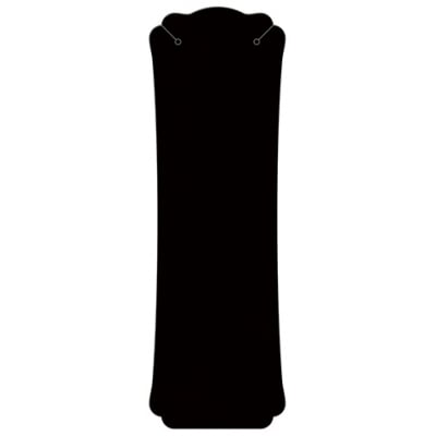 【単価27円】ネックレス専用台紙 ブラック L (No.19-2670)