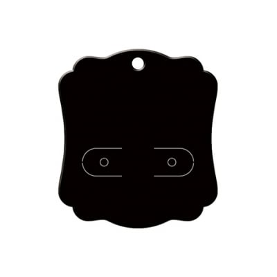 ピアス・イヤリング台紙 ブラック S (No.19-2620)