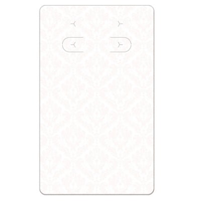 【単価21円】ピアス・イヤリング専用台紙 ダマスク 名刺サイズ (No.19-2403)