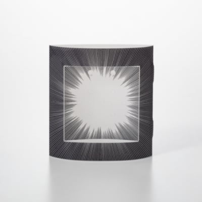 ピアスのガクブチ Black ひらめき