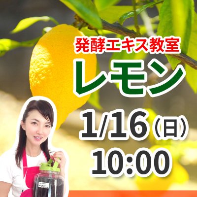 《1月16日（日）午前の部 》発酵エキス教室「レモン」【現地払い】