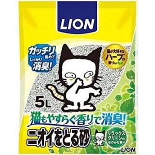 ペットキレイ ニオイをとる砂 リラックスグリーンの香り 5L