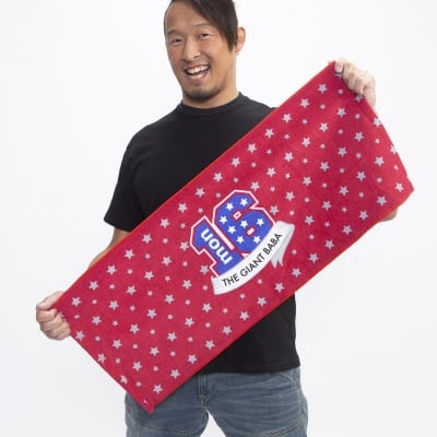 【送料無料】GLAM JAM×ジャイアント馬場コラボレーションフェイスタオル