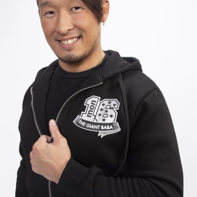 【送料無料】GLAM JAM×ジャイアント馬場没20年追善興行大会記念パーカー(Sサイズ)