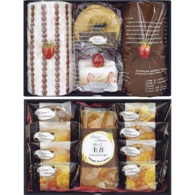 【出産祝いにどうぞ】ガトー・デリシュー焼菓子詰合せ タオルケーキセット