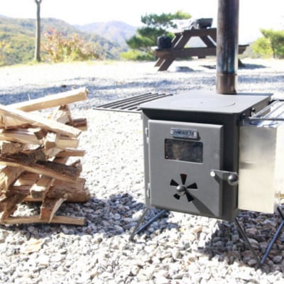 【ツクツク通販☆送料無料】薪ストーブ/エコ暖房/アウトドア/キャンプ/バーベキューコンロ/軽量/コンパクト