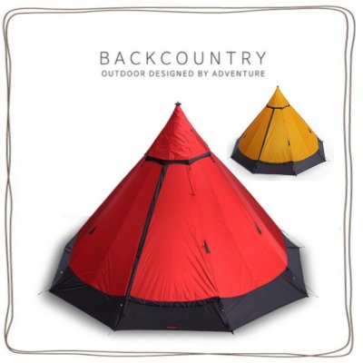 【ツクツク通販★送料無料】BACKCOUNTRY/SILVA/バックカントリー/シルバプレミアムテント/大人4名/レッド/イエロー/人気テント/シェルター/キャンプ/韓国ブランド/アウトドア/キャンプ/ファミリーテント/