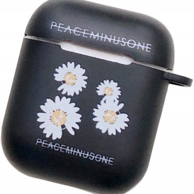 【ツクツク通販★送料無料】AirPods/エアーポッズ1.2世代/ケース/カバー/H/G-Dragon/Peaceminusone/Gドラゴン/花 /全面保護/防水/防塵/キャラクター/シリコン/カラナビ付き