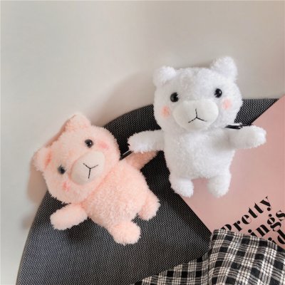 Airpods 第1.2世代 エアーポッズ ケース くまちゃん ぬいぐるみ 人形 エアポッズ カバー 全面保護ケース 耐衝撃 紛失防止 防塵 動物 かわいい