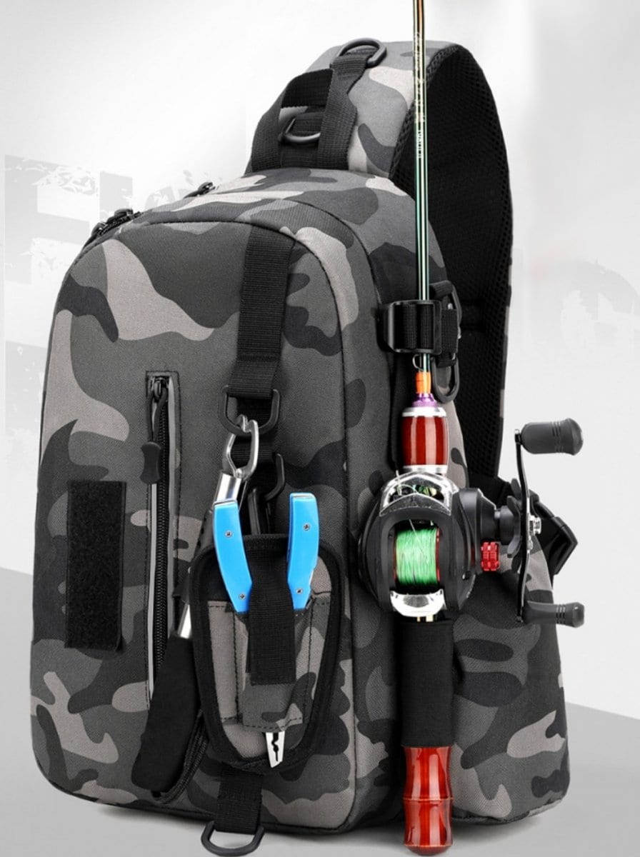 フィッシングバッグ 6WAY 大容量 釣りバッグ 防水 多機能 ロッドホルダー タックルバッグ エギング メンズ レディース