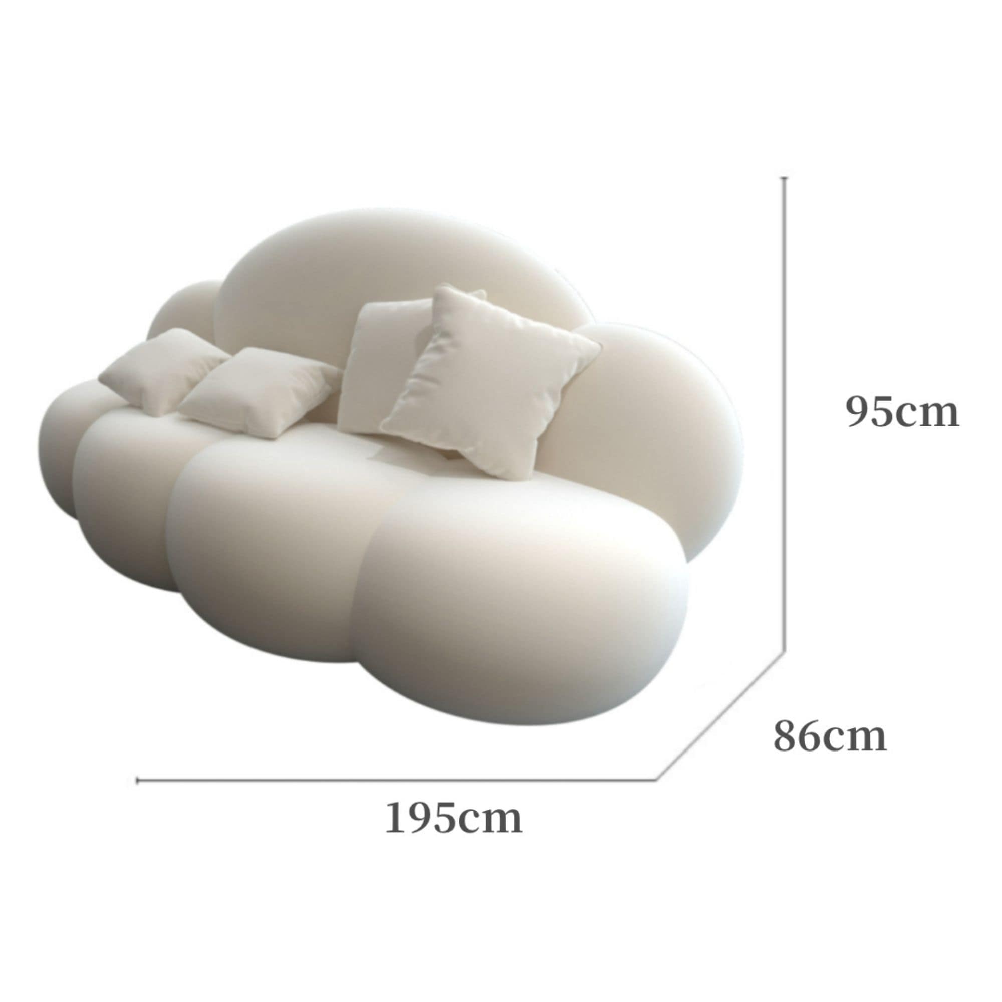 韓国インテリア雲型ソファ新品未使用