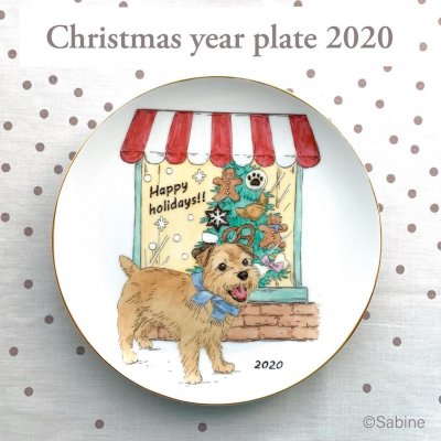 世界でひとつ☆オリジナルクリスマスプレート2020