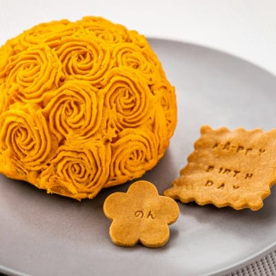 犬用【ange特製のDeli】⌘ケーキ⌘ ✴︎神山鶏と自然栽培の野菜で作った✴︎ 犬猫対応 一匹用 お誕生日やうちの子記念日など大切な日に