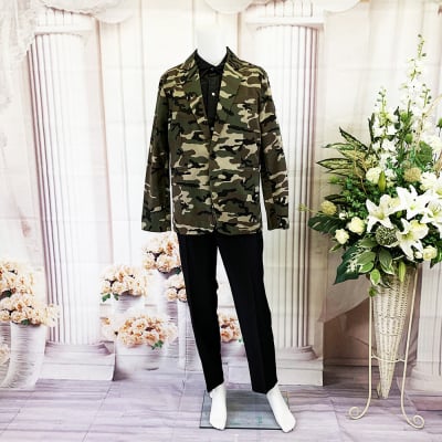 【送料無料】メンズジャケット/4L/3XL/ヨンエル/サンエックスエル/スリーエックスエル/グリーン/緑/迷彩柄/men's-0039