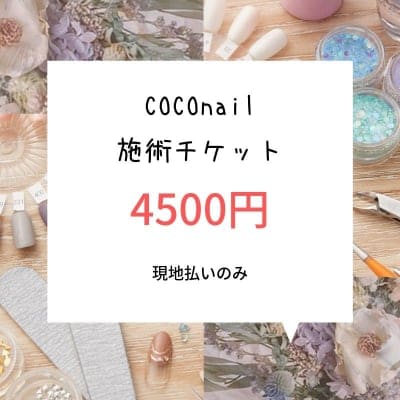 COCOnailコース（季節に合わせたオリジナルデザイン。当店にてお選びいただけます）