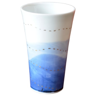 オリジナルデザイン カップ 1点もの ビアカップ大 陶器 19003-A