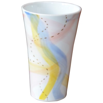 オリジナルデザイン カップ 1点もの ビアカップ大 陶器 19007-A