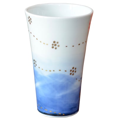 オリジナルデザイン カップ 1点もの ビアカップ大 陶器 19008-A