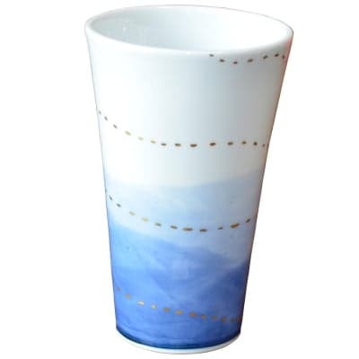 オリジナルデザイン カップ 1点もの ビアカップ大 陶器 19005-A