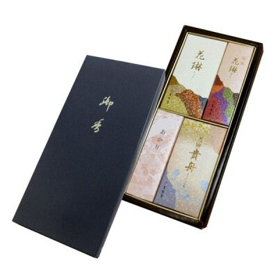【送料全国一律520円】特撰花琳アソート二種香 紙箱/ご先祖様や故人に真心伝える香りのお供えに|ご進物用お線香