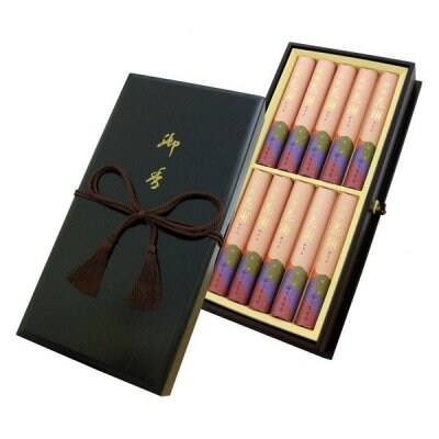 ご進物用|特撰花琳 桐塗箱 紐付 短寸10入|約13.5cm/ご先祖様や故人に真心伝える香りのお供えに