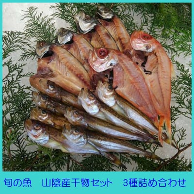 旬の魚を食卓へ山陰産干物セット3種詰め合わせ