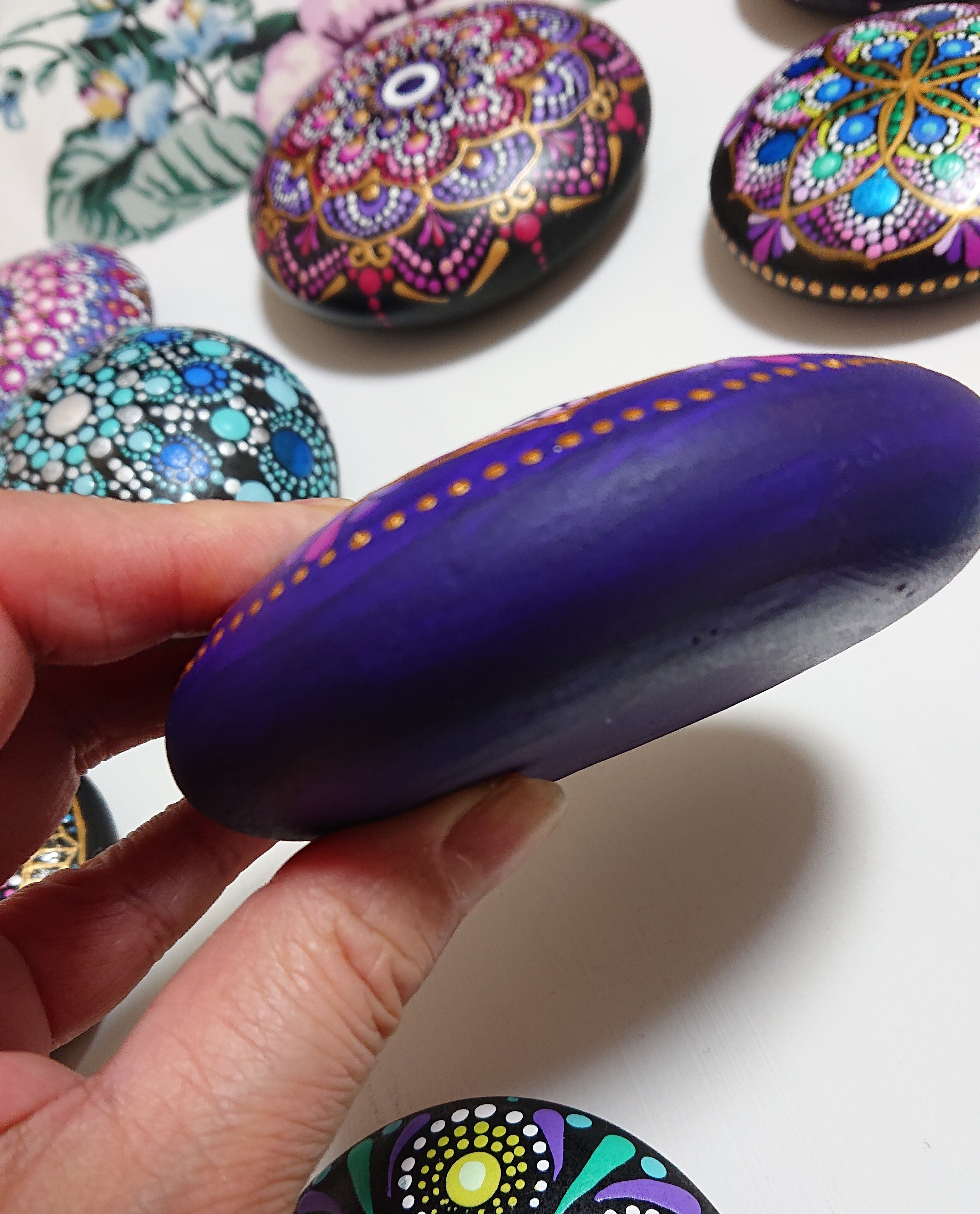 ハンドメイドローズクォーツ水晶クリスタルビーズ曼荼羅 神聖幾何学 魔