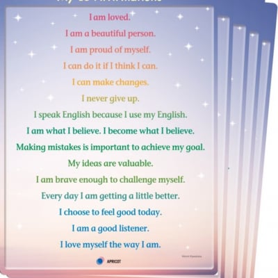 Learning World アファメーション下敷き5枚入り アプリコット出版 Uplift English Uplift 次世代型こども英語講師養成 こども英語教材販売 英語を使って自己実現をサポート ツクツク 通販 モバイル 最もお得な高ポイント還元通販サイト