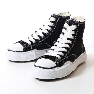 【Maison MIHARA YASUHIRO/メゾン ミハラヤスヒロ】original sole canvas hi cut sneaker / オリジナルソール キャンバス ハイカットスニーカー シューズ 靴 / A02FW701 ブラック