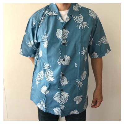 【かりゆしウェア男性用】LLサイズ 開襟 パイナップル