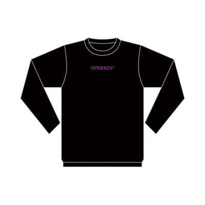 SPARKIN’ 刺繍ロンTee【BLACK × PURPLE】