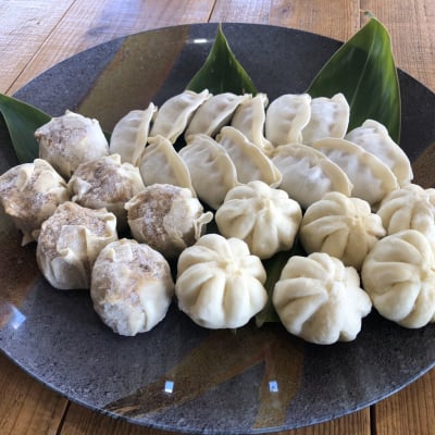 【送料無料】おきなわブランド豚 金アグー シュウマイ・餃子・豚まんの飲茶セット(冷凍)