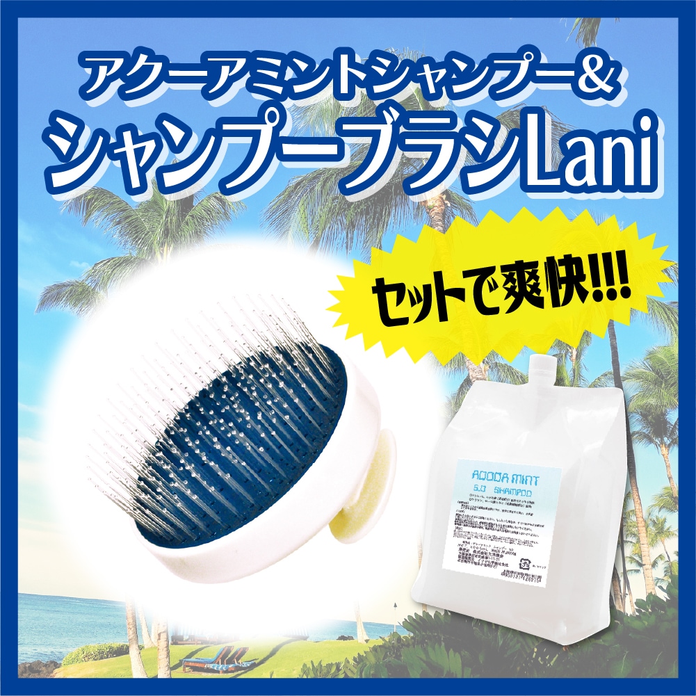 新品未使用　bialne シャンプー 2個セット セット商品】シャンプーブラシLani(ラニ)＋アクーアミント