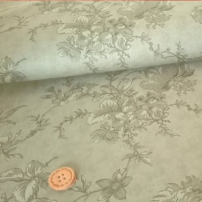人気のmoda|ファブリック110cm×50cm〜|ROMANTIC BLOOMS |チャコールグレー|カルトナージュの材料に♪
