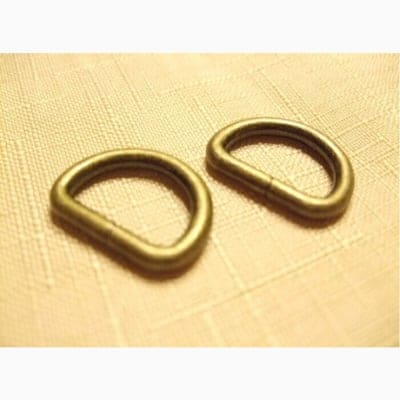 Dカン4個入り■内径18ミリ■アンティークゴールド|カルトナージュの材料に♪