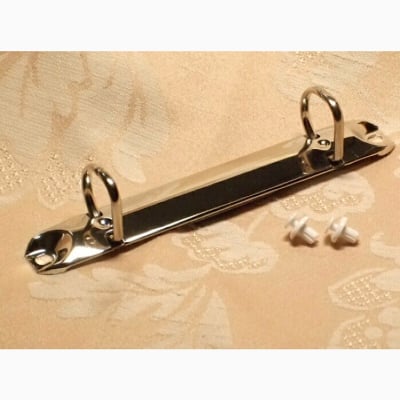 バインダー用金具※2穴用※D型リング|打ち具不要のリベット(白・黒)タイプ|カルトナージュ/スクラップブッキングに♪|カルトナージュ/スクラップブッキングの材料に♪