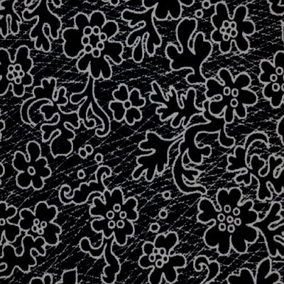 Michael Millerファブリック 110cm×50cm〜 DC8503 小花柄 LACEY 布 マイケルミラー 黒地 ブラック系 カルトナージュの材料に
