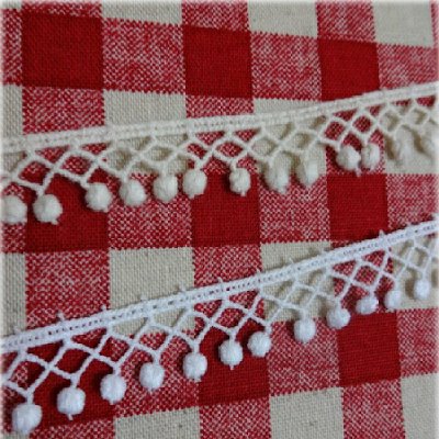 ★綿トーションレース(白・生成り)■15mm巾★カルトナージュの材料に♪