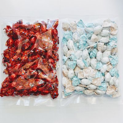 ※常温配送専用※再販【コロナ訳あり商品】高級ホワイトアーモンドチョコレート250g袋入り&高級ティラミスアーモンドチョコレート250g袋入り|A品|正規品