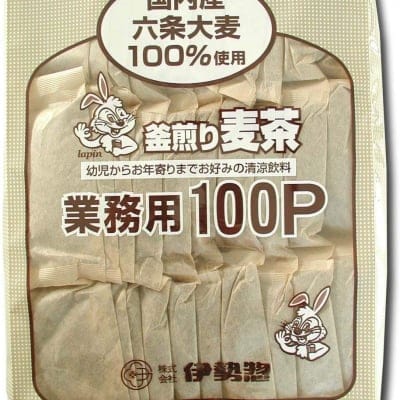 伊勢惣 釜煎り麦茶業務用100P 10g×100P