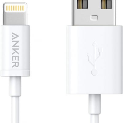 Anker プレミアムライトニングケーブル 【iPhone 11 / 11 Pro / 11 Pro Max / XR / 8 対応 / Apple MFi認証】 コンパクト端子 (ホワイト 0.9m)