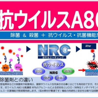 NRC アルコールスプレーA80 ナノダイアモンド触媒入り 50ml マスクが壊れるまで使えるようになります。