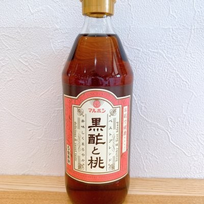 黒酢と桃