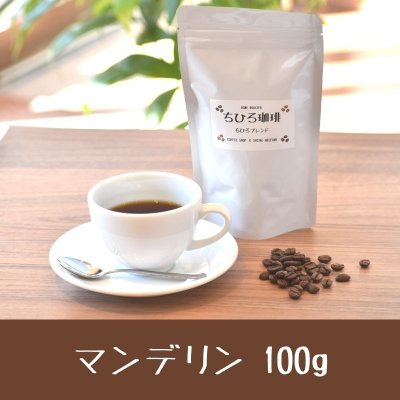 【珈琲と福祉】ちひろ珈琲の自家焙煎珈琲豆 「マンデリンG1」 深煎り 100g